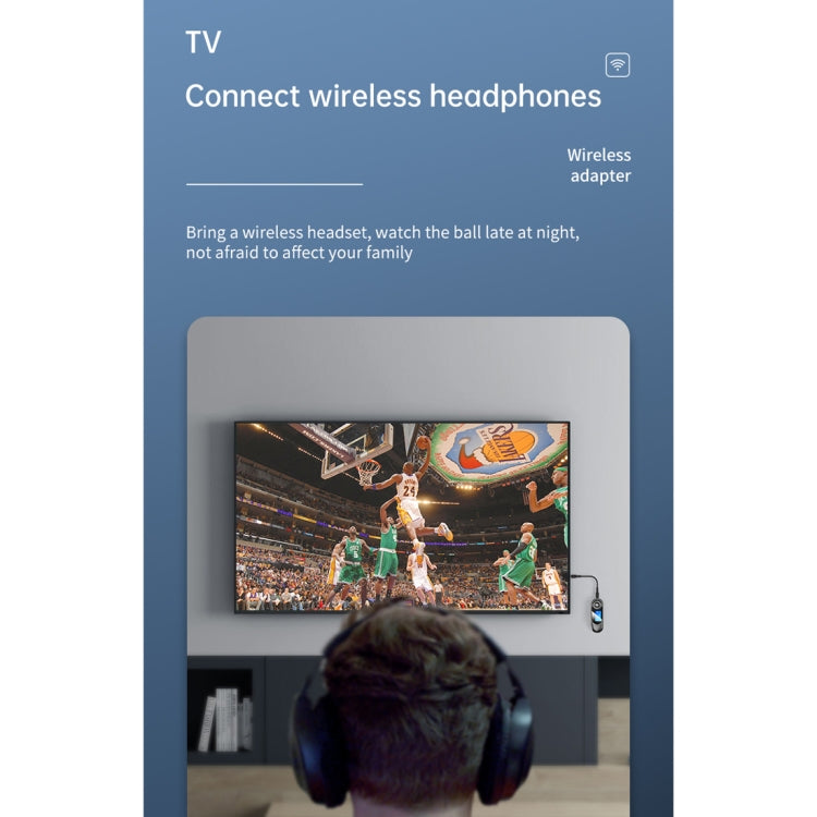 T-13 Bluetooth 5.0 LCD Digital Display Bluetooth Adapter Receiver Transmitter