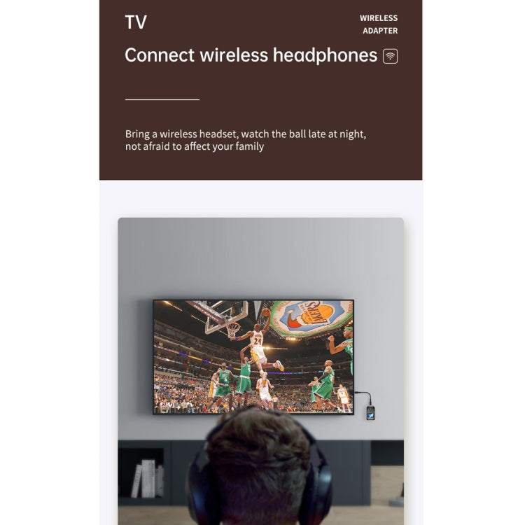 T-14 Bluetooth 5.0 2 In 1 LCD Digital Display Bluetooth Adapter Receiver Transmitter