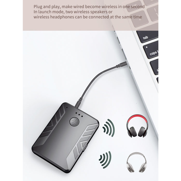 T-19 Bluetooth 5.0 2 In 1 Bluetooth Audio Adapter Receiver Transmitter