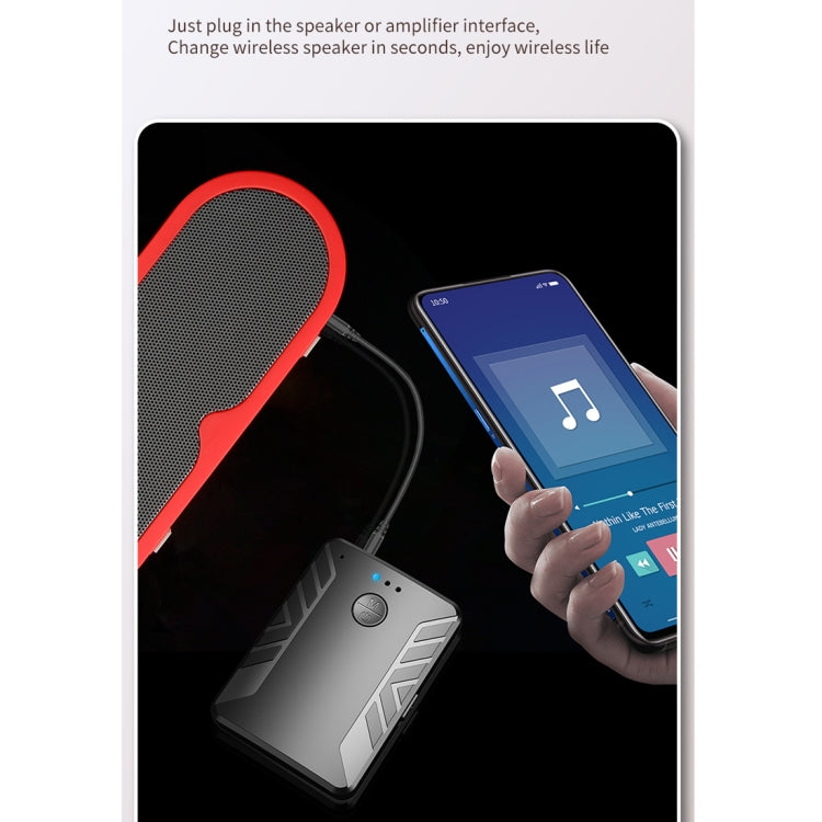 T-19 Bluetooth 5.0 2 In 1 Bluetooth Audio Adapter Receiver Transmitter