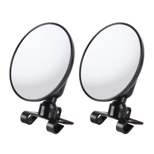 2 PCS Car Small Size Rearview Mirror Blind Spot Side Assistant Mirror