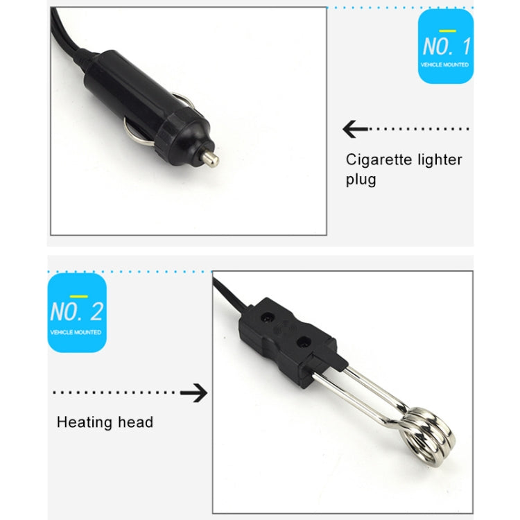 12V 10A 120-140W Cigarette Lighter Car Electric Heating Water Stick Water Heater