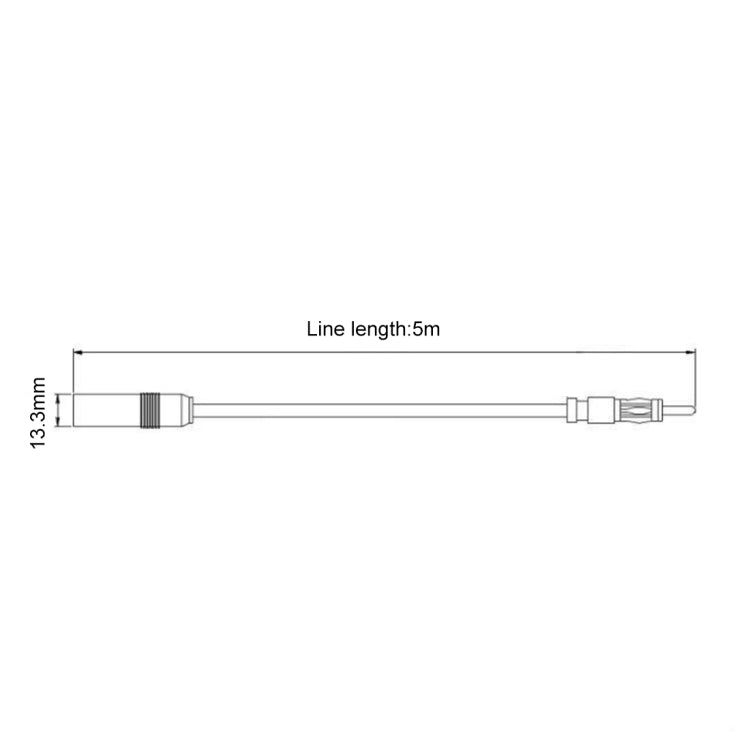 Car Electronic Stereo FM Radio Amplifier Antenna Aerial Extended Cable, Length: 5m