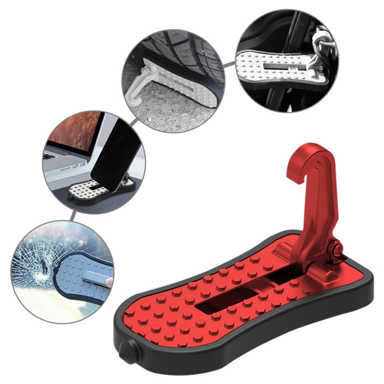 Multi-functional Car Door Sill Step Pedals Pads with Safety Hammer