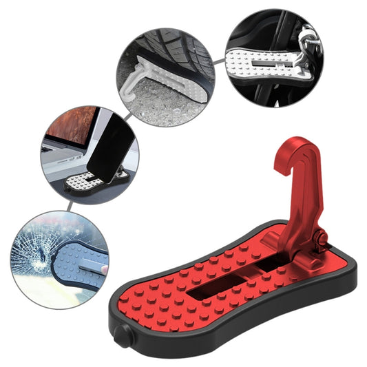 Multi-functional Car Door Sill Step Pedals Pads with Safety Hammer, Pedals Pads with Safety Hammer (Red), Pedals Pads with Safety Hammer (Silver), Pedals Pads with Safety Hammer (Black), Pedals Pads with Safety Hammer (Green)