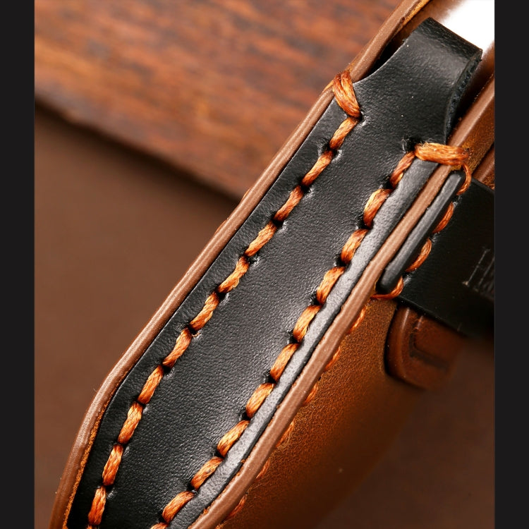 Hallmo Car Cowhide Leather Key Protective Cover Key Case for Old Mercedes-Benz E300L