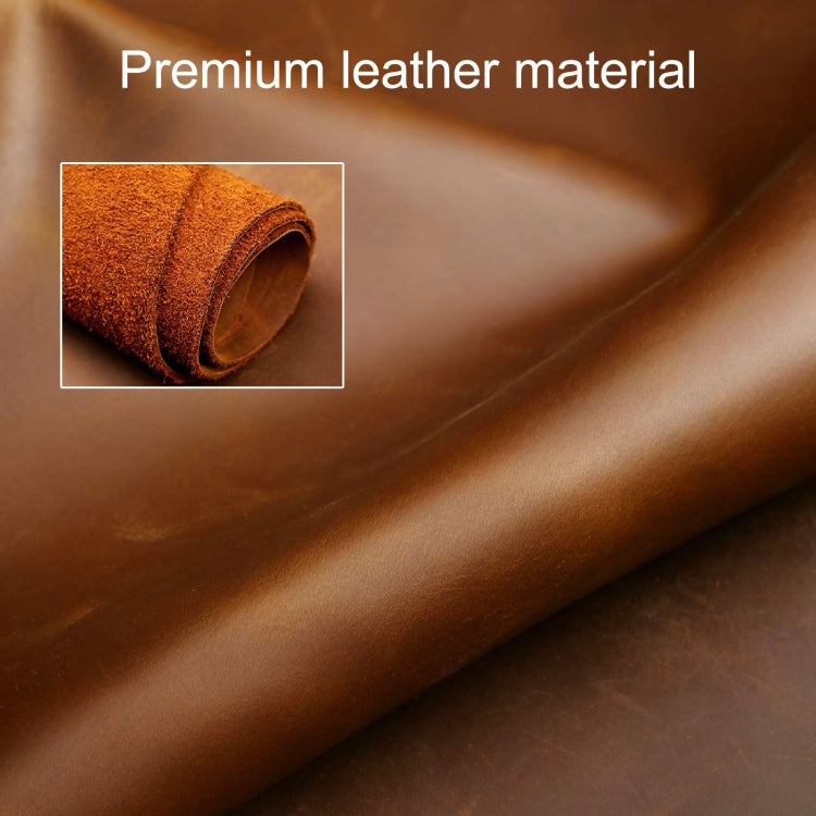 Hallmo Car Cowhide Leather Key Protective Cover Key Case for Honda Civic / Accord 3-button Tail Box