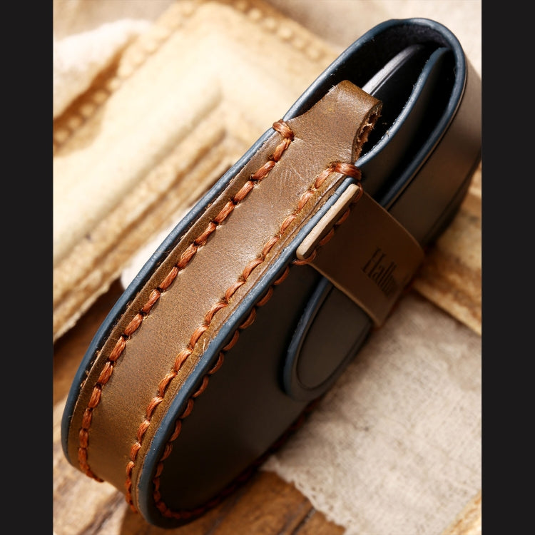 Hallmo Car Cowhide Leather Key Protective Cover Key Case for NIO ES6 / ES8