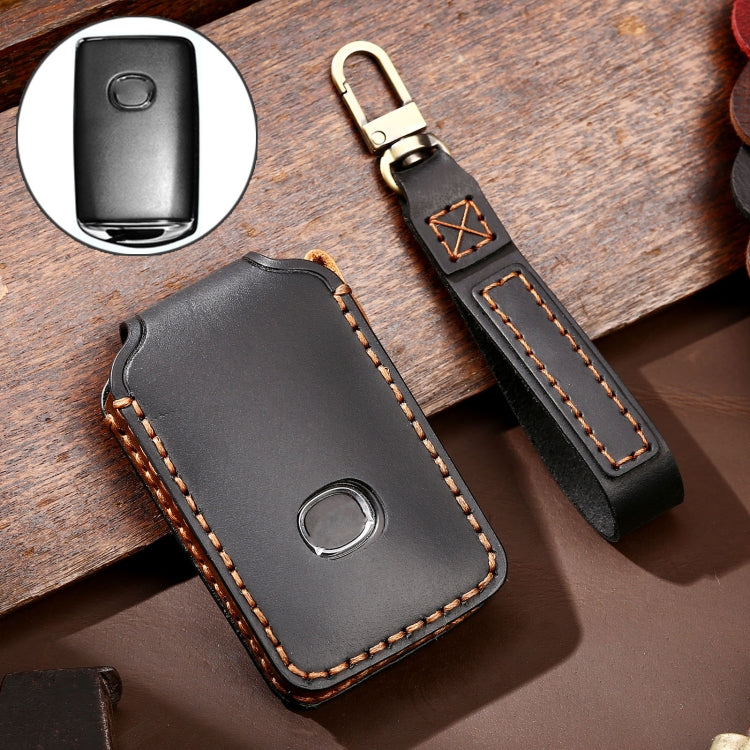 Hallmo Car Cowhide Leather Key Protective Cover Key Case for New Mazda Axela