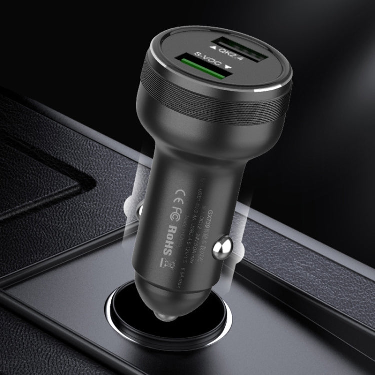 Dual USB 66W Car Flash Charger for OPPO / Huawei
