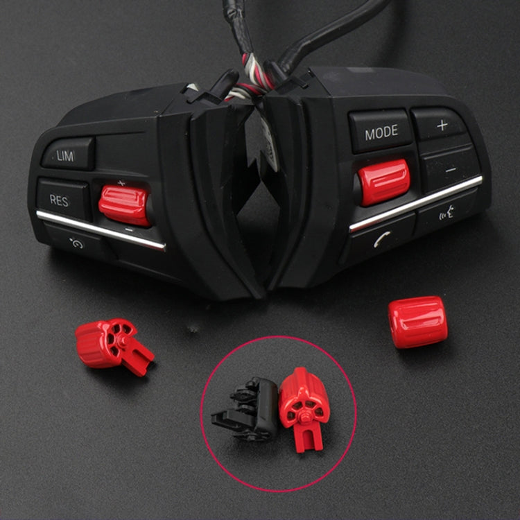 2 PCS Car Multi-functional Steering Wheel Rubber Button for BMW F10 / F07 / F02, Left and Right Drive Universal