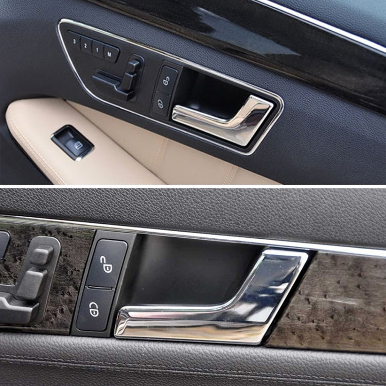 Car Right Side Electroplating Bright Inner Door Handle for Mercedes-Benz C Class W204 / X204 2008-2015, Left and Right Drive Universal