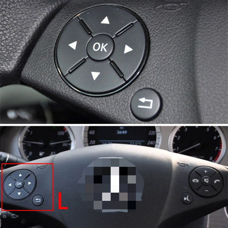 Car Multi-functional Steering Wheel Left Switch Button for Mercedes-Benz W204 / W212 / X204 2008-2015, Left and Right Drive Universal