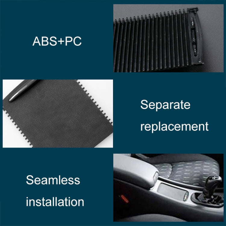 Car Water Cup Holder Roller Blind Zipper Storage Box Trim for Mercedes-Benz W203 Before 2007