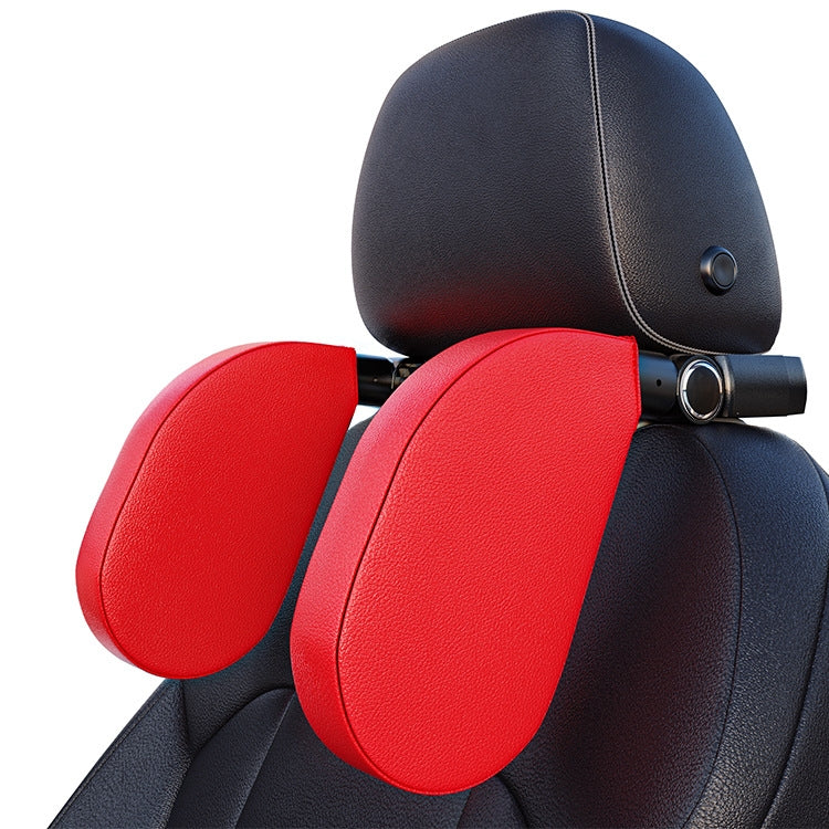 A05 Adjustable Car Auto U-shaped Memory Foam Neck Rest Cushion Seat Pillow with Hook & Mobile Phone Holder