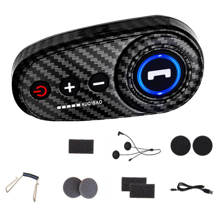 K10 Motorcycle Bluetooth Helmet Headset, Black Hard Pole Microphone