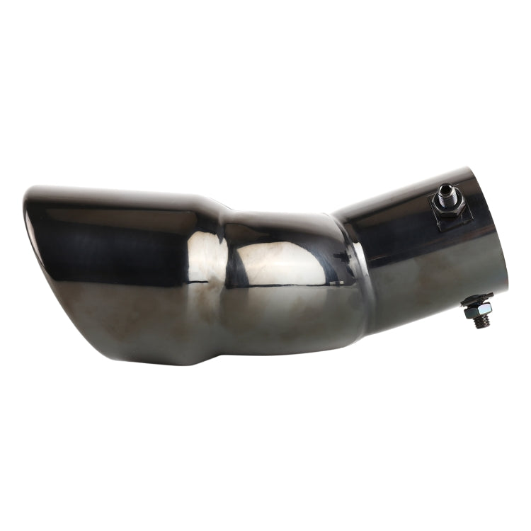 Universal Car Styling Stainless Steel Elbow Exhaust Tail Muffler Tip Pipe, Inside Diameter: 7.2cm, Elbow Inside Diameter: 7.2cm (Grey), Elbow Inside Diameter: 7.2cm (Blue), Elbow Inside Diameter: 7.2cm (Silver)