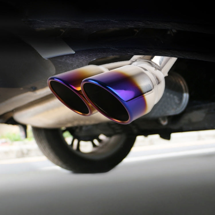 Universal Car Styling Stainless Steel Elbow Exhaust Tail Muffler Tip Pipe, Inside Diameter: 7.2cm