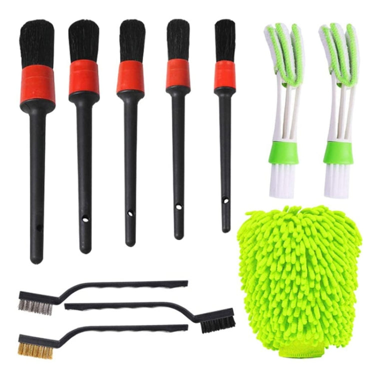 11 in 1 Car Wash Cleaning Brush Tools Set, Random Color Delivery
