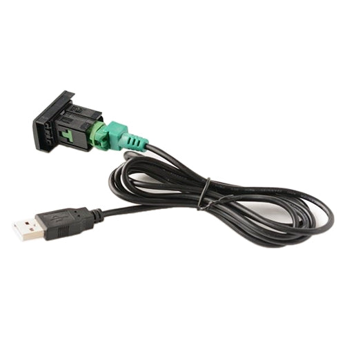 Car Center Console CD Reserved Position Modified 3.3 x 2.3cm USB Interface Conversion Cable  for Volkswagen / Audi / Skoda, Cable Length: 1m