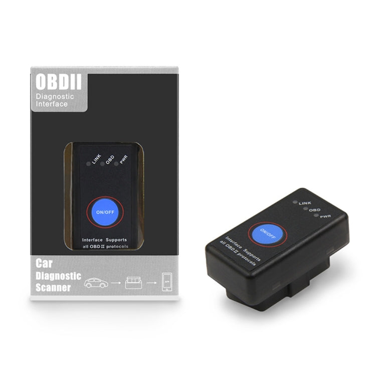 Mini Bluetooth 4.0 ELM327 OBD Car Fault Diagnostic Scanner with Power Switch