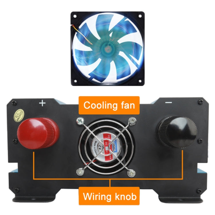 Carmaer 12V to 220V 500W Double Cigarette Lighter Car Double Digital Display Inverter Household Power Converter