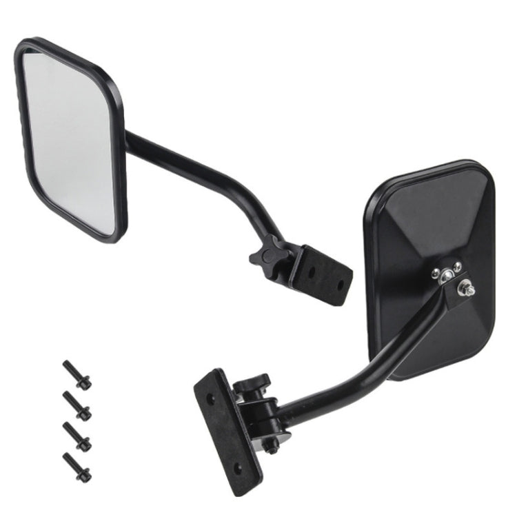 SF-JP-003 Pair  Car Side Door Rearview Mirror Adjustable Shape Angle Lens Blind Spot Exterior Mirror for Jeep Wrangler