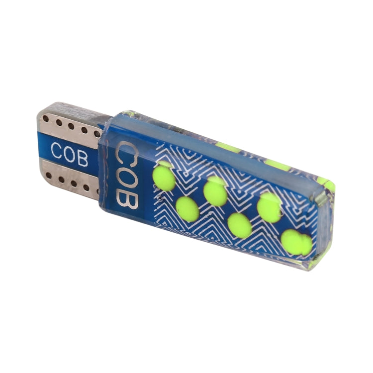10 PCS T10 DC12V / 1.2W Car Clearance Light 12LEDs COB Lamp Beads, 12LEDs COB (Green Light), 12LEDs COB (Red Light), 12LEDs COB (White Light), 12LEDs COB (Yellow Light), 12LEDs COB (Ice Blue Light), 12LEDs COB (Blue Light), 12LEDs COB (Pink Light)