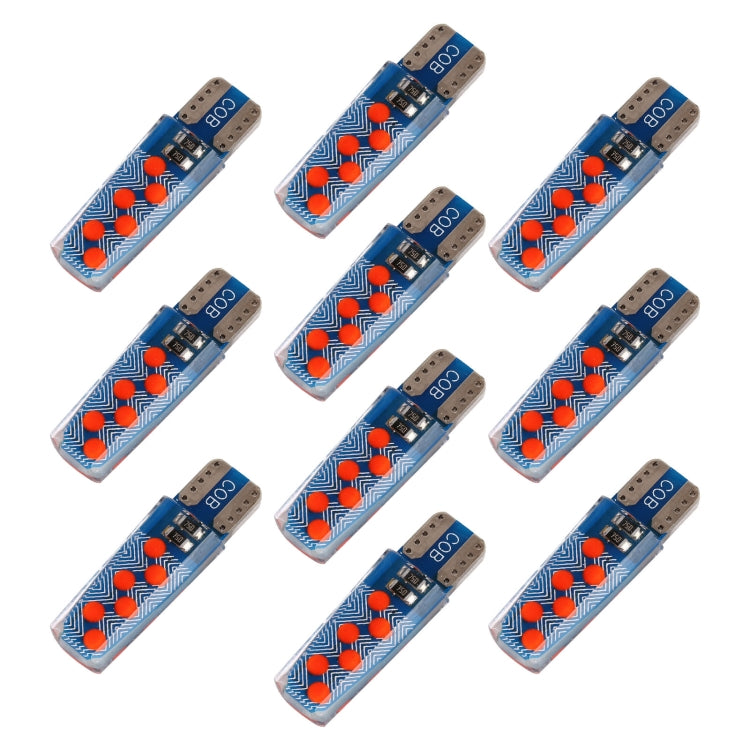 10 PCS T10 DC12V / 1.2W Car Clearance Light 12LEDs COB Lamp Beads
