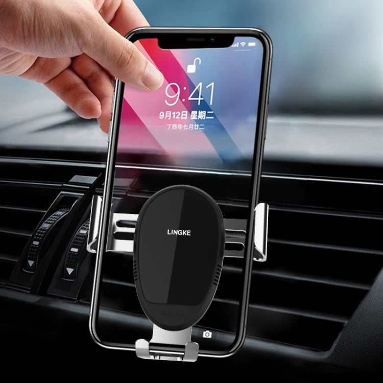 LINGKE Car Air Outlet Snap-in Gravity Mobile Phone Holder