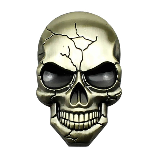 Three-dimensional Devil Skull Metal Car Sticker