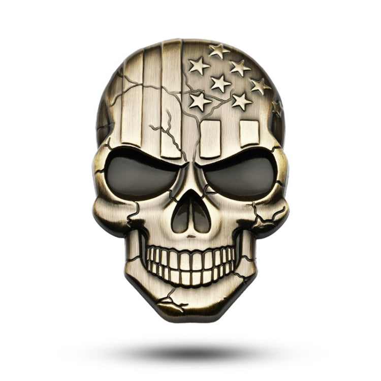 Three-dimensional Devil Skull Metal Plating Car Sticker