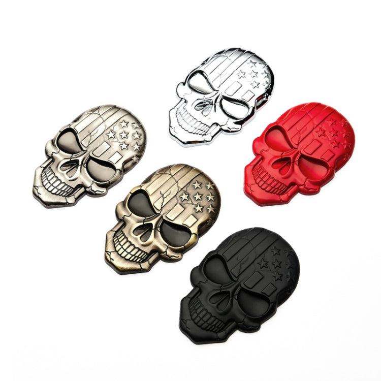 Three-dimensional Devil Skull Metal Plating Car Sticker