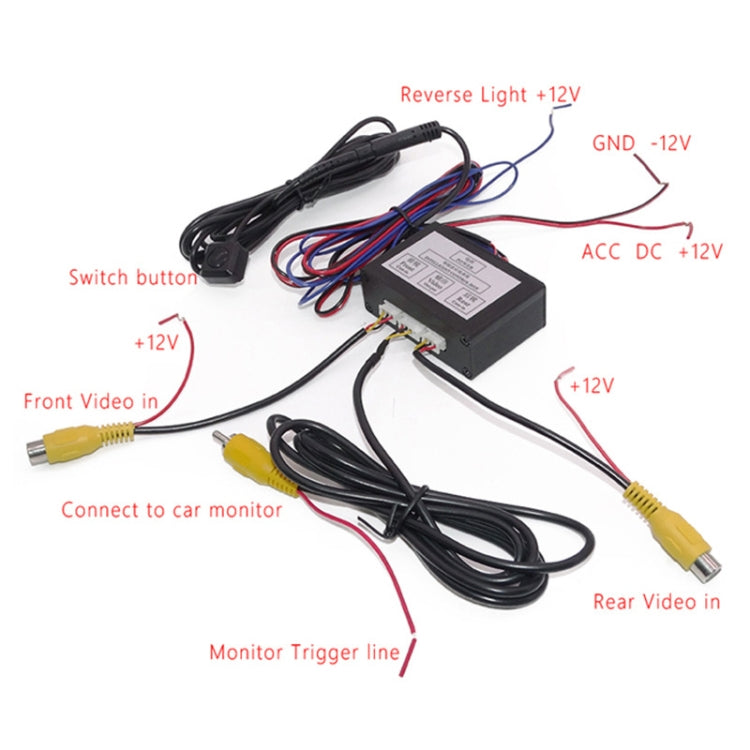 Car Right Blind Spot Camera Reversing Image Switching Front and Rear View Two-way Control Box