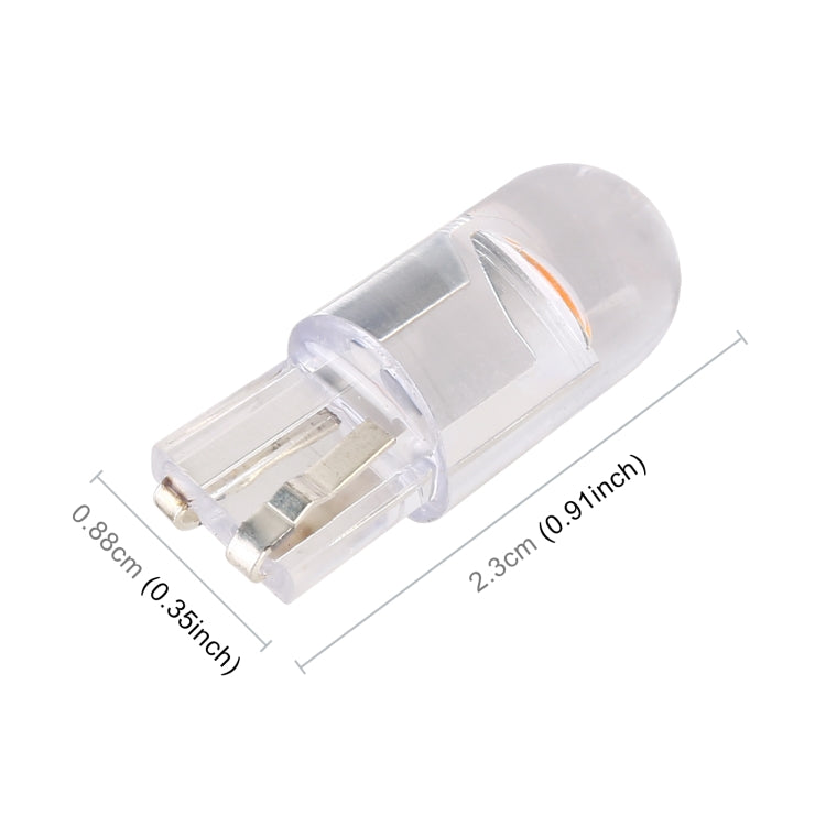 50 PCS T10 DC12V / 0.3W Car Clearance Light COB Lamp Beads