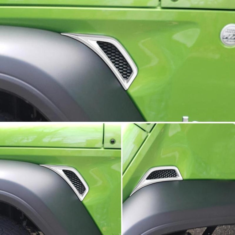 Car Fender Side Air Outlet Decorative Panel for Jeep Wrangler JL 2018-2020