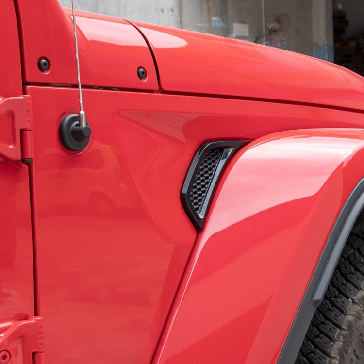 Car Fender Side Air Outlet Decorative Panel for Jeep Wrangler JL 2018-2020