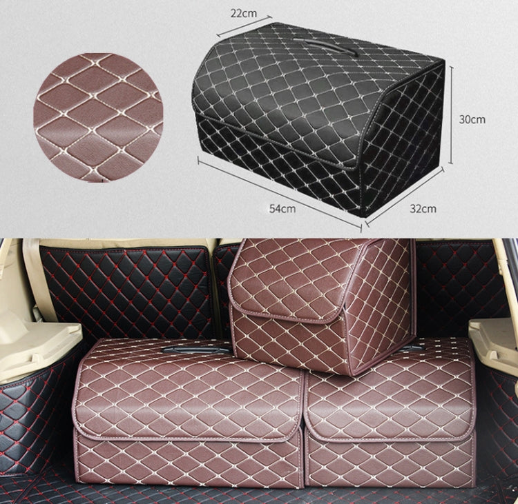 Car Trunk Foldable Storage Box, Rhombic Grid Large Size: 54 x 32 x 30cm