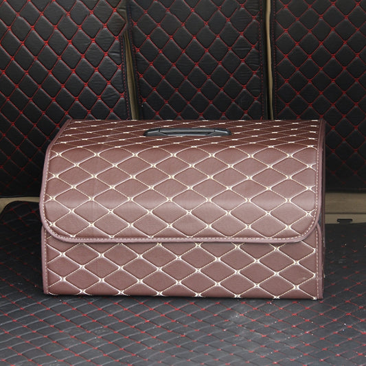 Car Trunk Foldable Storage Box, Rhombic Grid Large Size: 54 x 32 x 30cm