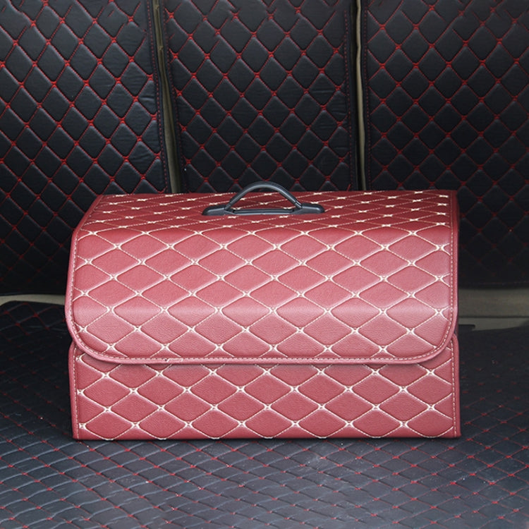 Car Trunk Foldable Storage Box, Rhombic Grid Large Size: 54 x 32 x 30cm