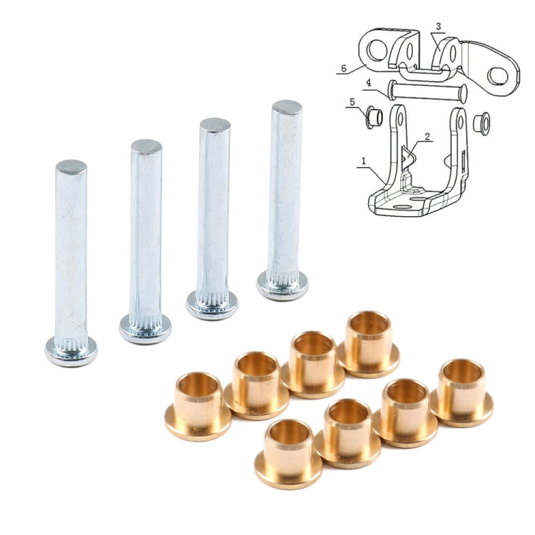 Car Door Hinge Pin Bushing Repair Kit for Nissan Navarra 1997-2005