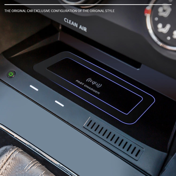 HFC-1030 Car Qi Standard Wireless Charger 10W Quick Charging for Volkswagen Tiguan L 2019-2021, Left Driving