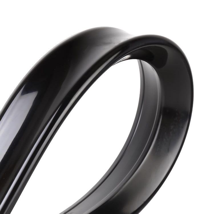 Car Modified Plastic Rear Wing Side Spoiler Lip, Black