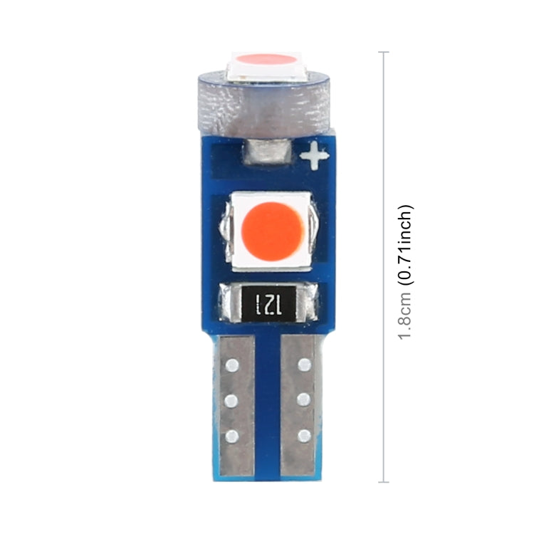 10 in 1 Car T5 0.2W DC12V Instrument Panel LED Decorative Light