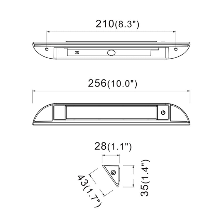 RV / Yacht Awning LED Strip Light DC12-28V with 9 LEDs Lamp Beads
