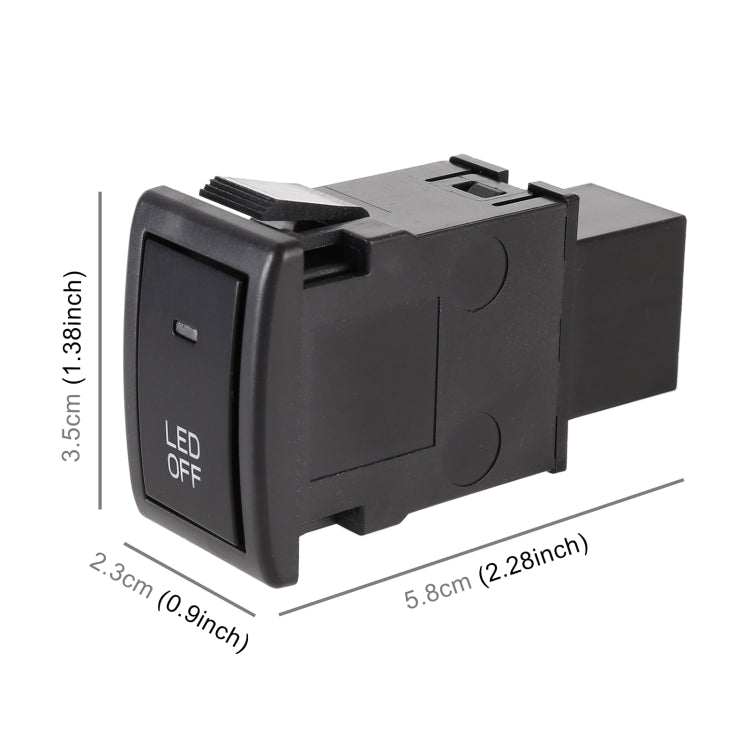 TS-17 Car Fog Light On-Off Button Switch with Cable for Suzuki