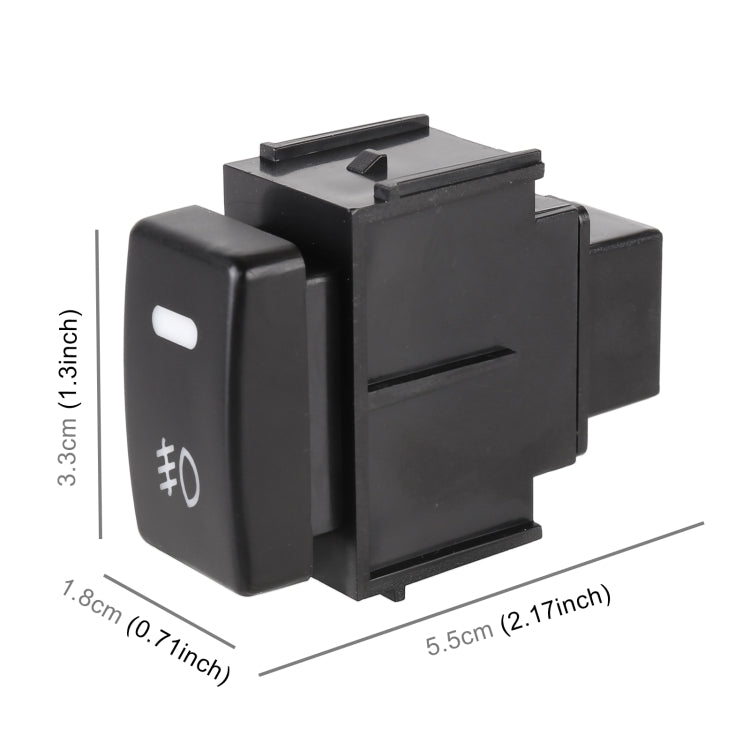 TS-20 Car Fog Light On-Off Button Switch with Cable for Nissan Qashqai 2008-2010