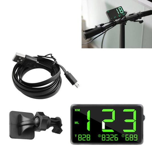 Car / Motorcycles HUD Display GPS Speedometer Overspeed Warning