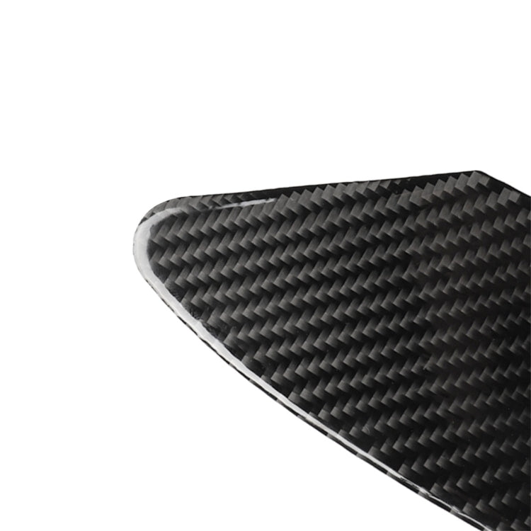 Carbon Fiber Car Charging Port Panel Decorative Sticker for Tesla Model X, Suitable for Left Driving