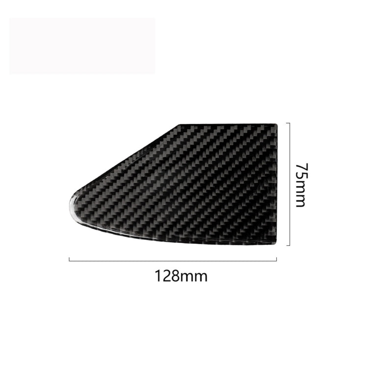 Carbon Fiber Car Charging Port Panel Decorative Sticker for Tesla Model X, Suitable for Left Driving